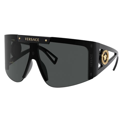 versace black medusa visor shades|Versace sunglasses unisex.